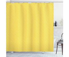 Ambesonne Vintage Gelb Duschvorhang Diagonal gestreift Simplistic Geometric Muster im Retro Stil Stoff Stoff Badezimmer Dekor Set mit Haken 70 Long Pale pink