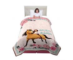 Franco Kinderbettwäsche, superweich Twin Size 64” x 86” Spirit Reiten Free