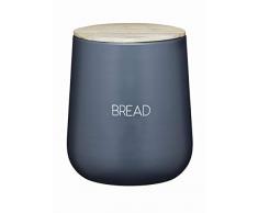 Kitchen Craft Serenity Brotkasten mit luftdichtem Deckel, Eisen, grau/braun, 21.5 x 24.5 cm