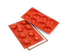 Unbekannt Silikomart Silikon-Backform fÃ¼r Weihnachtsbaum Backform Tulpe rot