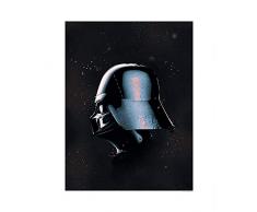 Komar Wandbild Star Wars Classic Helmets Vader | Kinderzimmer, Jugendzimmer, Dekoration, Kunstdruck | ohne Rahmen | WB093-40x50 | Größe: 40 x 50 cm (Breite x Höhe)