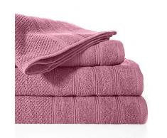 Design91 Frottier Handtuch Lila 100% Baumwolle Duschtuch Badetuch Badezimmer, 70X140cm