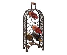 Deco 79 Weinregal, Metall, 58 x 25 cm