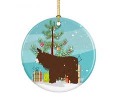 Carolines Treasures Weihnachtsbaum, Abessinischer Katze, Keramik Esel und Maultiere - Poitou Poiteuin Esel 3 in Mehrfarbig