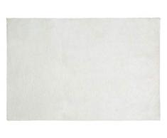 Eurofirany Dekorativer Teppich Fußmatte Teppichläufer Läufer Badeteppich Badvorleger Wohnzimmer Schlafzimmer Küche Rechteckig Fellimitat Weich, Silber, 50x70cm