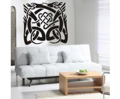 INDIGOS 4052166053914 Wandtattoo w291 Ornament, Orient Wandaufkleber 120 x 119 cm, schwarz