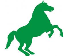 INDIGOS 4051095056560 Wandtattoo W618 Pferd 80 x 44 cm, Wandaufkleber in 3 Größen, grün