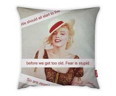 Bonamaison Dekorativ Kissenhülle, Kissenbezug, Zierkissenbezug, Wohnkultur, Für Sofa, Kaffeestube, Größe: 45X45 cm - Entworfen und hergestellt in der Türkei