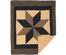 VHC 60 in. Gesteppte Tagesdecke mit Star Patchwork