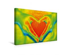 Calvendo Premium Textil-Leinwand 45 cm x 30 cm quer, Ich schenke dir Mein Herz | Wandbild, Bild auf Keilrahmen, Fertigbild auf echter Leinwand, Leinwanddruck Menschen Menschen