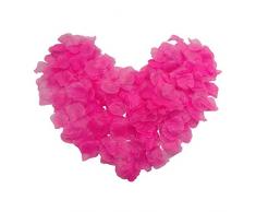 Zorpia Rosenblätter für Hochzeit, Jubiläum, Party, 2200 Stück rosa - deep pink