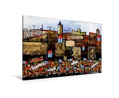 Calvendo Premium Textil-Leinwand 120 cm x 80 cm quer, Fidel Castro und die Helden Kubas | Wandbild, Bild auf Keilrahmen, Fertigbild auf echter Leinwand, Leinwanddruck Menschen Menschen