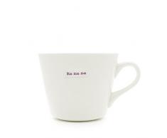 Keith Brymer Jones Porzellan Me Me Me Henkelbecher, weiß