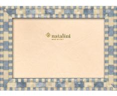 Natalini MISSORI Azzurro 10X15 Bilderrahmen mit Unterstützung für Tisch, Tulipwood, Hell-blau, 10 X 15 X 1,5