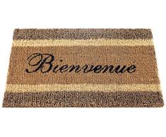 ID matt 457522 2er Triple Teppich Fußmatte Kokoskernmatratze beige 75 x 45 x 2,20 cm