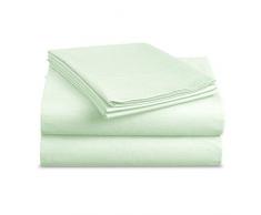 Luxe-Bettwäsche-Set – gebürstete Mikrofaser 2000 Bettwäsche – knitterfrei, verblasst nicht, schmutzabweisend, hypoallergen, 4-teilig – einzigartig für die Familie. Modern King mint