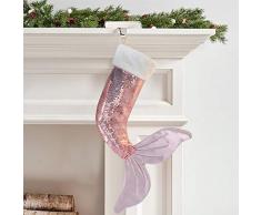Neeseelily 35875 Weihnachtsstrümpfe, Pailletten 22 Inch Rose