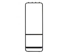 Pusher Duo Kleiderständer, Metall, Schwarz, 62 x 9 x 174 cm