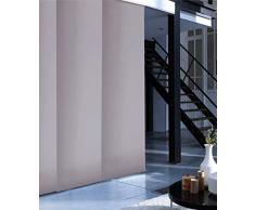 madecostore Flächenvorhang, lichtdurchlässig, Lamellen, einfarbig, Pfeffergrau – L 45 x H 260 cm