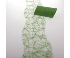 Deko AS GmbH Sizoweb Tischband Wellenschnitt apfelgrÃ¼n 12,5 cm Rolle 25 Meter 64W 030-R