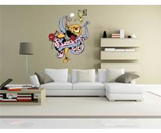 Indigos KAR-Wall-clm009-58 Wandtattoo fürs Kinderzimmer clm009 - Lustige kleine Monster - Riesen verrückt - Wandaufkleber 58 x 75 cm