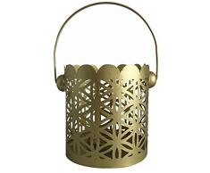 Trimontium Teelichthalter, Metall, Gold