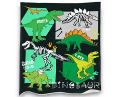 Loong Design No Drama Llama Überwurf, super weich, flauschig, Premium-Sherpa-Fleece-Decke, 127 x 152 cm, passend für Sofa, Stuhl, Bett, Büro, Reisen, Camping, Geschenk 50x 60 Dinosaurier