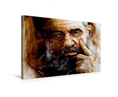 Calvendo Premium Textil-Leinwand 75 cm x 50 cm quer, Kubas RevolutionsfÃ¼hrer Fidel Castro | Wandbild, Bild auf Keilrahmen, Fertigbild auf echter Leinwand, Leinwanddruck Menschen Menschen