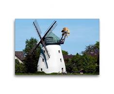 Premium Textil-Leinwand 75 x 50 cm Quer-Format Holländer Windmühle in Tündern von 1883 | Wandbild, HD-Bild auf Keilrahmen, Fertigbild auf hochwertigem Vlies, Leinwanddruck von happyroger