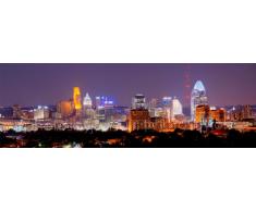 Cincinnati skyline bei Nacht Farbe CITY DOWNTOWN 30,5 x 91,4 cm Fotografien Panorama Poster Druck Foto Bild Standard Größe