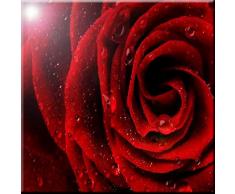 Rikki Knight Deko-Fliese, Motiv: Rote Rose, 15,2 x 15,2 cm