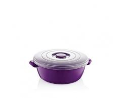 StealStreet SS-OHP-02-1510 Blumentopf mit transparentem Deckel, Violett