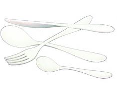 MEPRA UNO Besteck-Set, 24 Stück, weiß