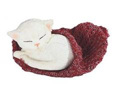 GSC 18122 Figur Katze weiß rot Decke