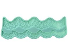 DeColorDulce Bordüre Backform, Silikon, Türkis, 32 x 11 x 2 cm