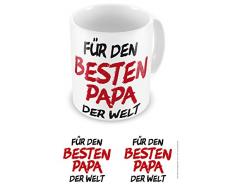 empireposter Bester Papa - Für den besten Papa der Welt - Vatertag Keramik Tasse - Größe Ø8,5 H9,5cm