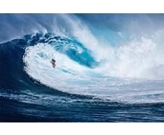 Big Wave Surfing - The Perfect Wave - Sport Poster Foto Suren Welle - Grösse 91,5x61 cm