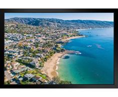 Poster Foundry Laguna Beach Orange County Coastline Aerial View Foto Art Print Foto Art Print 20x14 inches Framed Poster
