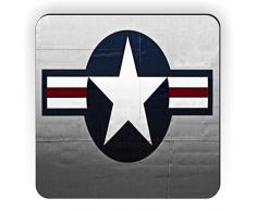 Rikki Knight United States Air Force Logo Design Quadratisch Kühlschrank Magnet