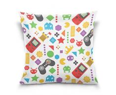Hokkien Blue Viper Buntes Videospiel in flachem Design Dekorative quadratische Kissenhülle für Sofa Schlafzimmer Auto Doppelseitiges Design 40,6 x 40,6 cm Art Deco 18 x 18 Multi