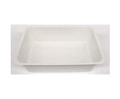 Vivenzi V0906 Horeca Tablett, Melamin, 35 x 25 x 8 cm, Weiß