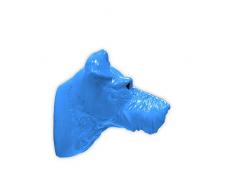 Walplus Miniatur Schnauzer Hund Tier Kleiderhaken, 1 Stück - Parent blau
