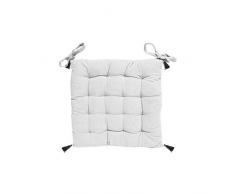 Soleil docre Julia Stuhlkissen, Baumwolle, Weiß, 40 x 40 x 5 cm