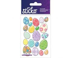 Unbekannt Sticko Ostereier Aufkleber