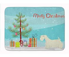 Carolines Treasures Fußmatte, Sealyham Terrier, Weihnachtsbaum, maschinenwaschbar, Memory-Schaumstoff, Mehrfarbig