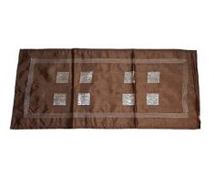 Duffi Home Tischläufer, Braun, 90 x 40 cm