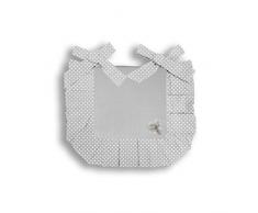 Soleil docre Stuhlkissen, Baumwolle, Grau, 40 x 40 x 3 cm