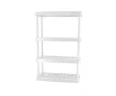 Gracious Living Regal mit 4 Ablagen, mittlere Belastbarkeit