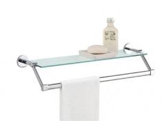 Organize It All Badezimmerregal mit Chrom-Handtuchhalter