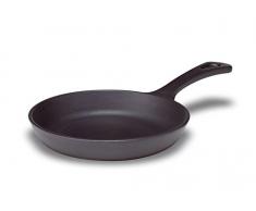 Pentole Agnelli coghsmg16000 M Mini Rund mit Griff Gusseisen Grill, 16 cm, schwarz